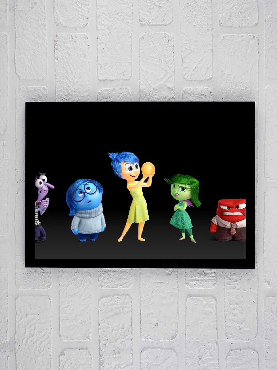 Ters Yüz - Inside Out Film Tablo Siyah Çerçeveli Film Poster Afiş Tablo