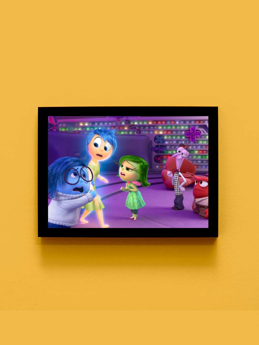 Ters Yüz - Inside Out Film Tablo Siyah Çerçeveli Film Poster Afiş Tablo