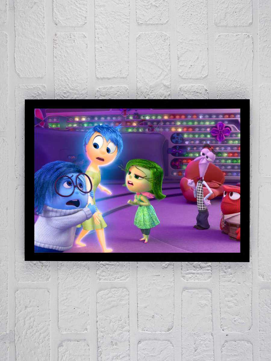 Ters Yüz - Inside Out Film Tablo Siyah Çerçeveli Film Poster Afiş Tablo