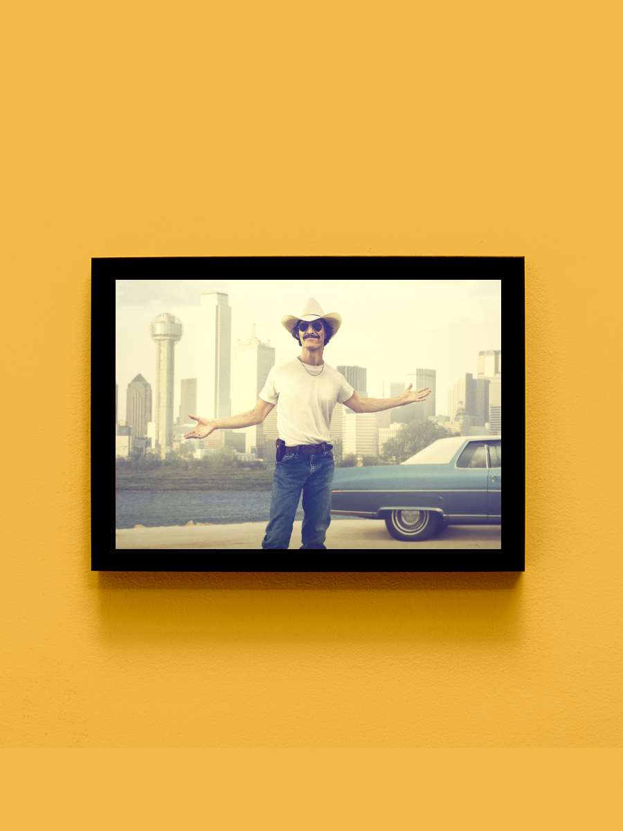 Sınırsızlar Kulübü - Dallas Buyers Club Film Tablo Siyah Çerçeveli Film Poster Afiş Tablo