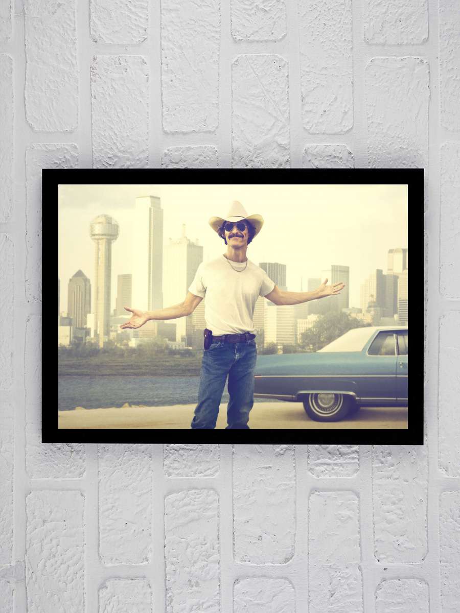 Sınırsızlar Kulübü - Dallas Buyers Club Film Tablo Siyah Çerçeveli Film Poster Afiş Tablo