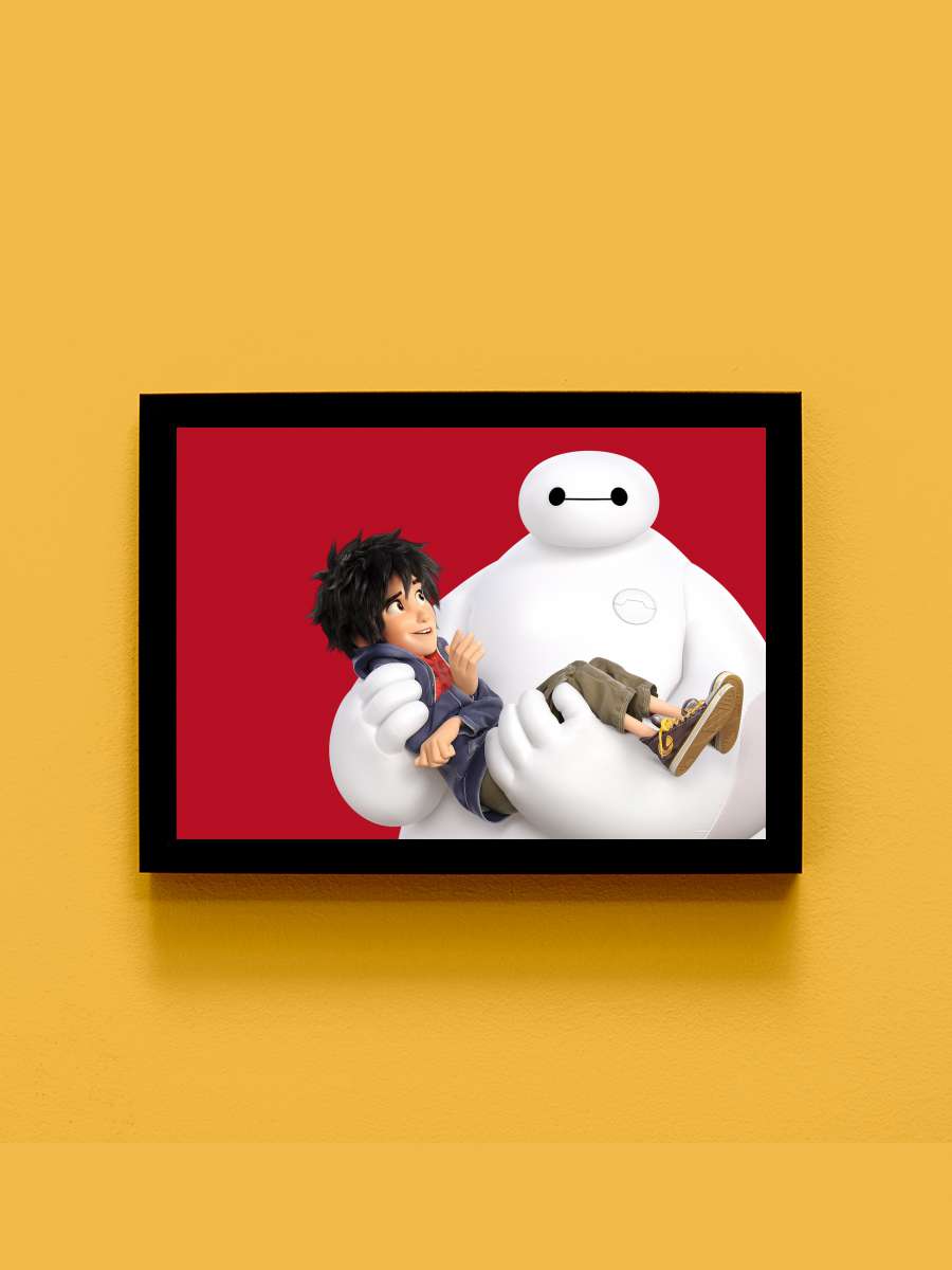 6 Süper Kahraman - Big Hero 6 Film Tablo Siyah Çerçeveli Film Poster Afiş Tablo