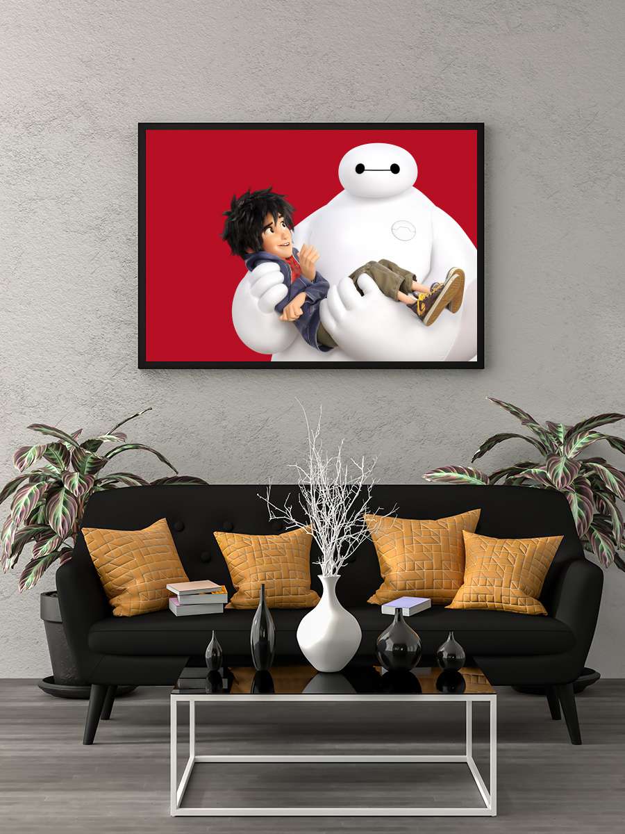 6 Süper Kahraman - Big Hero 6 Film Tablo Siyah Çerçeveli Film Poster Afiş Tablo