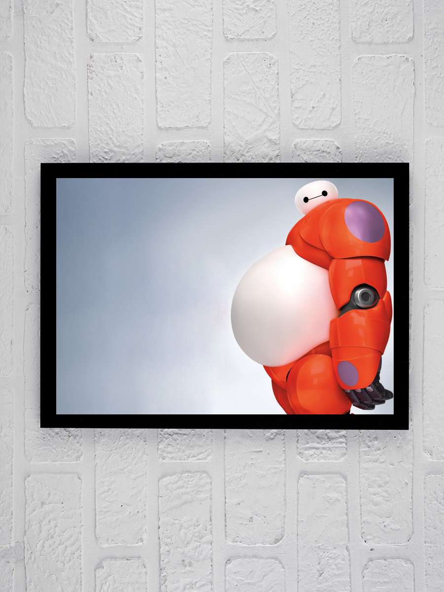 6 Süper Kahraman - Big Hero 6 Film Tablo Siyah Çerçeveli Film Poster Afiş Tablo