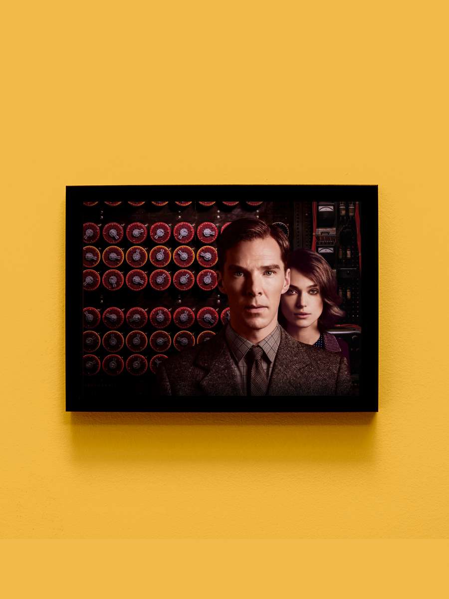 Enigma - The Imitation Game Film Tablo Siyah Çerçeveli Film Poster Afiş Tablo