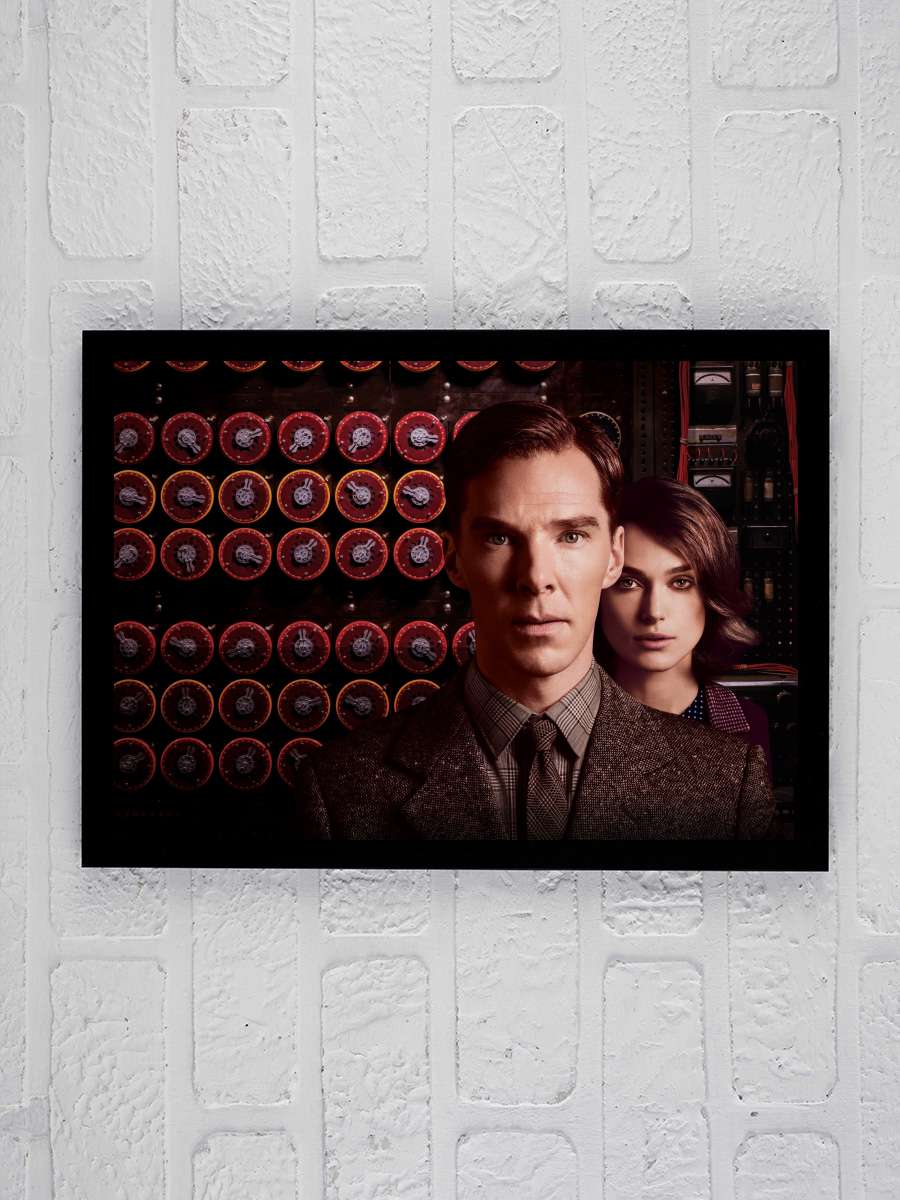 Enigma - The Imitation Game Film Tablo Siyah Çerçeveli Film Poster Afiş Tablo