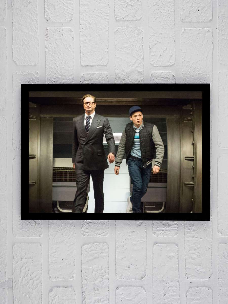 Kingsman: Gizli Servis - Kingsman: The Secret Service Film Tablo Siyah Çerçeveli Film Poster Afiş Tablo