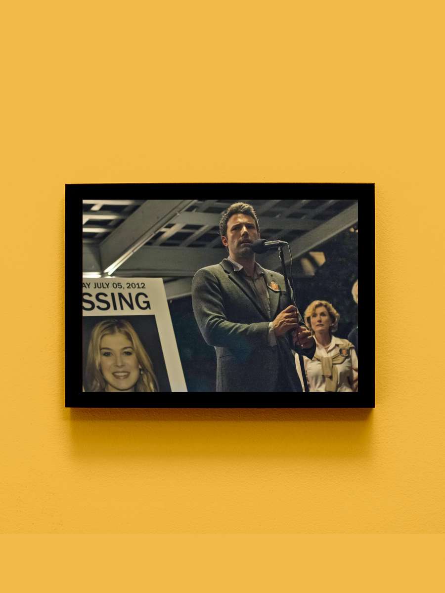 Kayıp Kız - Gone Girl Film Tablo Siyah Çerçeveli Film Poster Afiş Tablo