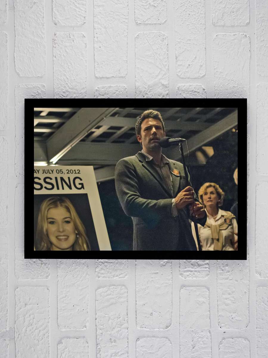 Kayıp Kız - Gone Girl Film Tablo Siyah Çerçeveli Film Poster Afiş Tablo