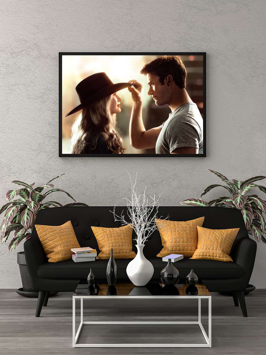 Seninle Bir Ömür - The Longest Ride Film Tablo Siyah Çerçeveli Film Poster Afiş Tablo