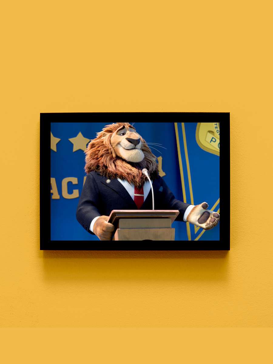 Zootropolis: Hayvanlar Şehri - Zootopia Film Tablo Siyah Çerçeveli Film Poster Afiş Tablo