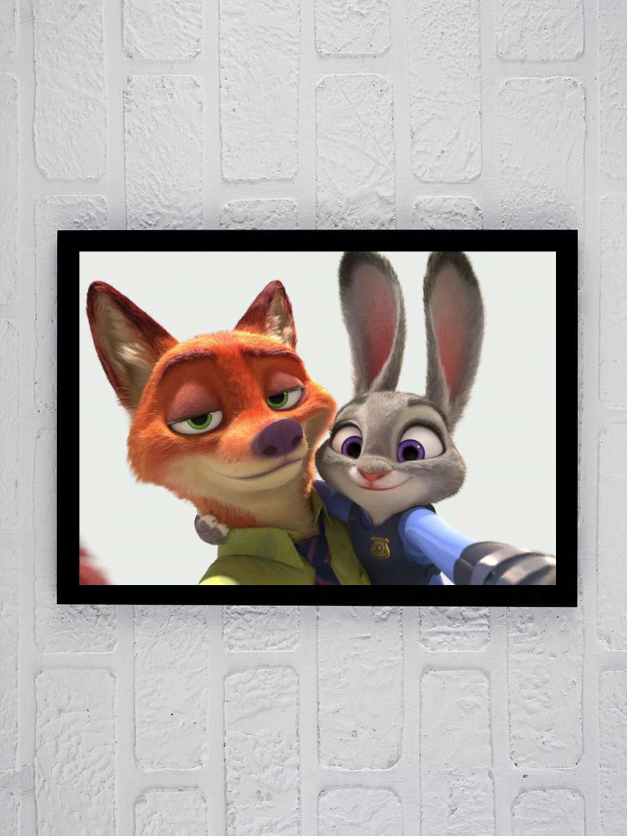 Zootropolis: Hayvanlar Şehri - Zootopia Film Tablo Siyah Çerçeveli Film Poster Afiş Tablo