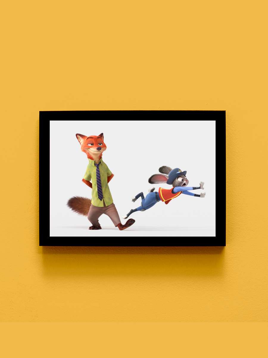 Zootropolis: Hayvanlar Şehri - Zootopia Film Tablo Siyah Çerçeveli Film Poster Afiş Tablo