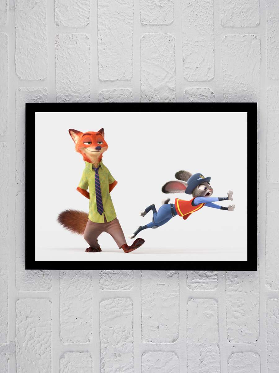 Zootropolis: Hayvanlar Şehri - Zootopia Film Tablo Siyah Çerçeveli Film Poster Afiş Tablo