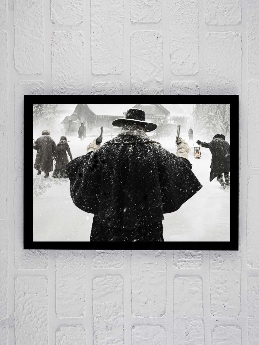 The Hateful Eight Film Tablo Siyah Çerçeveli Film Poster Afiş Tablo