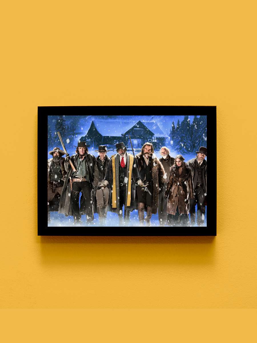 The Hateful Eight Film Tablo Siyah Çerçeveli Film Poster Afiş Tablo