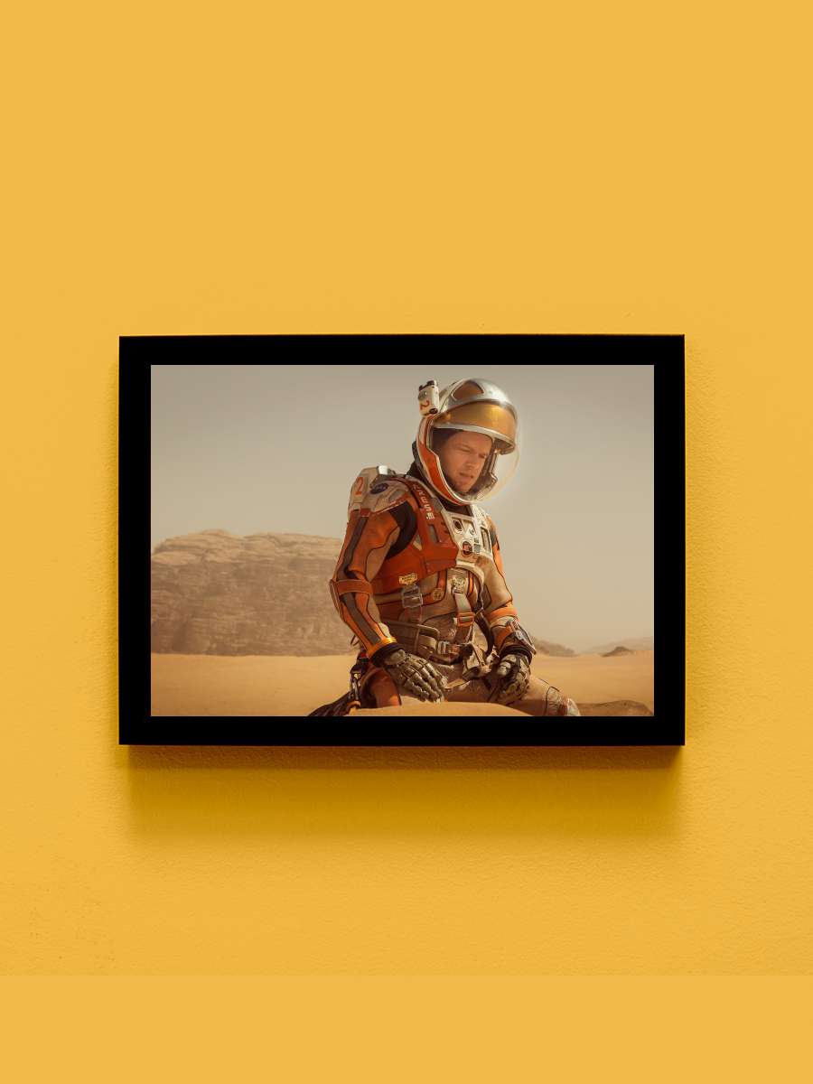 Marslı - The Martian Film Tablo Siyah Çerçeveli Film Poster Afiş Tablo