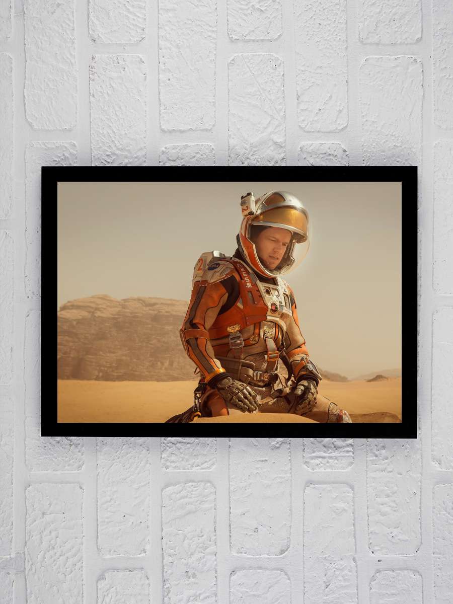 Marslı - The Martian Film Tablo Siyah Çerçeveli Film Poster Afiş Tablo