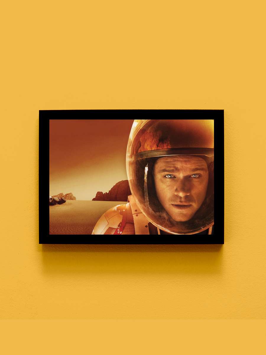 Marslı - The Martian Film Tablo Siyah Çerçeveli Film Poster Afiş Tablo