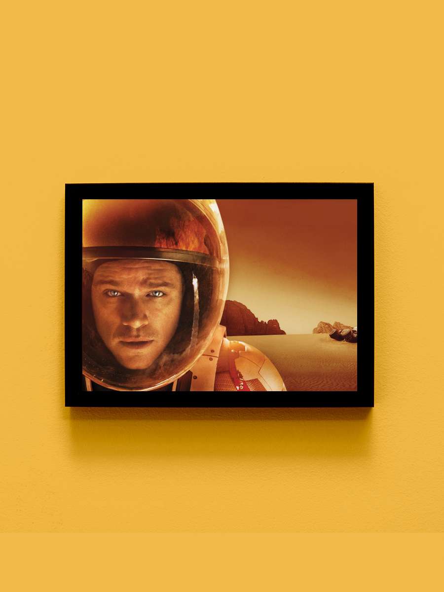 Marslı - The Martian Film Tablo Siyah Çerçeveli Film Poster Afiş Tablo