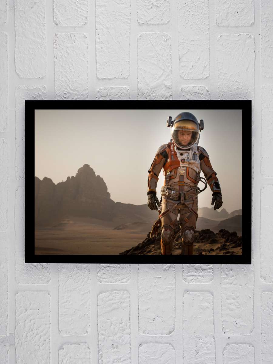 Marslı - The Martian Film Tablo Siyah Çerçeveli Film Poster Afiş Tablo