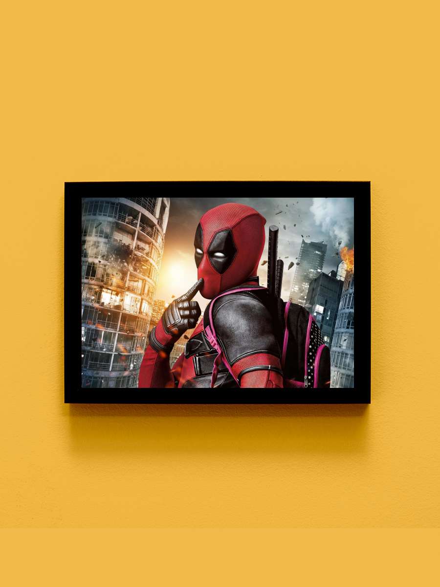 Deadpool Film Tablo Siyah Çerçeveli Film Poster Afiş Tablo