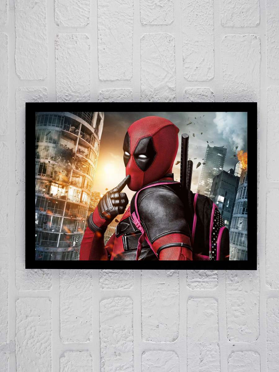 Deadpool Film Tablo Siyah Çerçeveli Film Poster Afiş Tablo