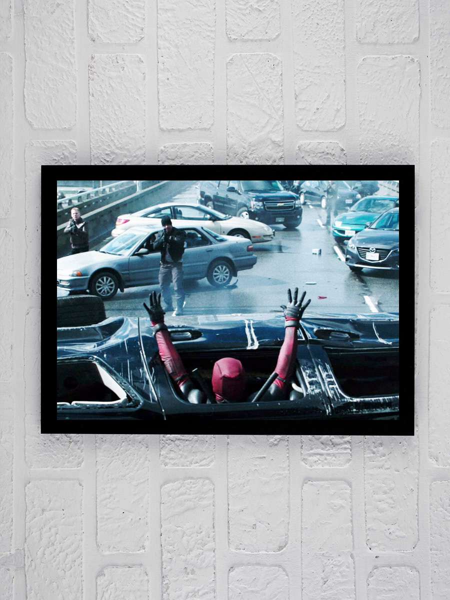 Deadpool Film Tablo Siyah Çerçeveli Film Poster Afiş Tablo