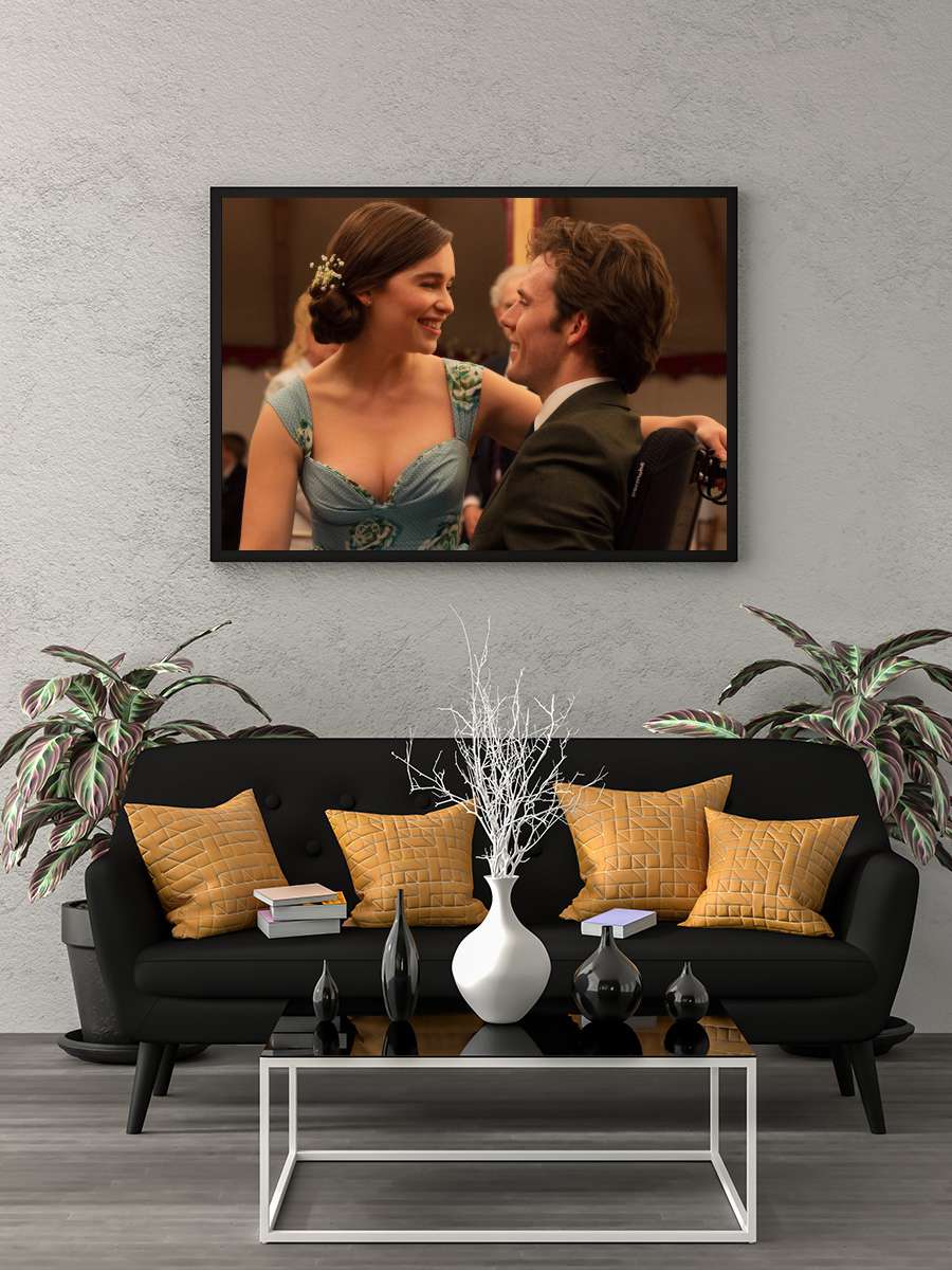 Senden Önce Ben - Me Before You Film Tablo Siyah Çerçeveli Film Poster Afiş Tablo