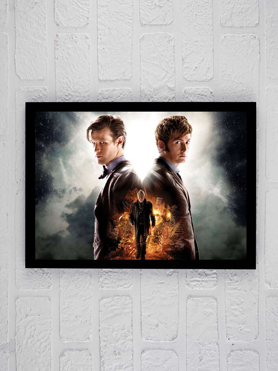 Doctor Who: The Day of the Doctor Film Tablo Siyah Çerçeveli Film Poster Afiş Tablo