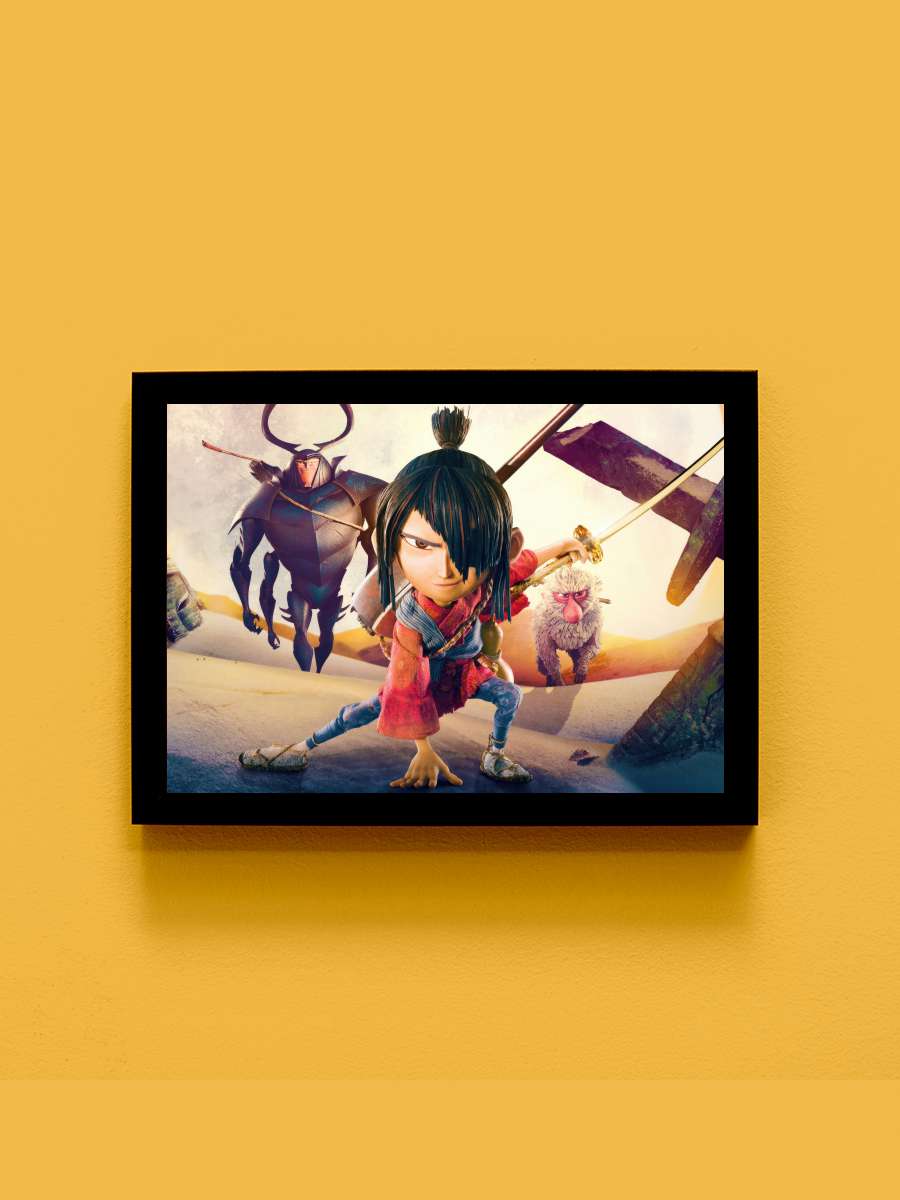 Kubo ve Sihirli Telleri - Kubo and the Two Strings Film Tablo Siyah Çerçeveli Film Poster Afiş Tablo