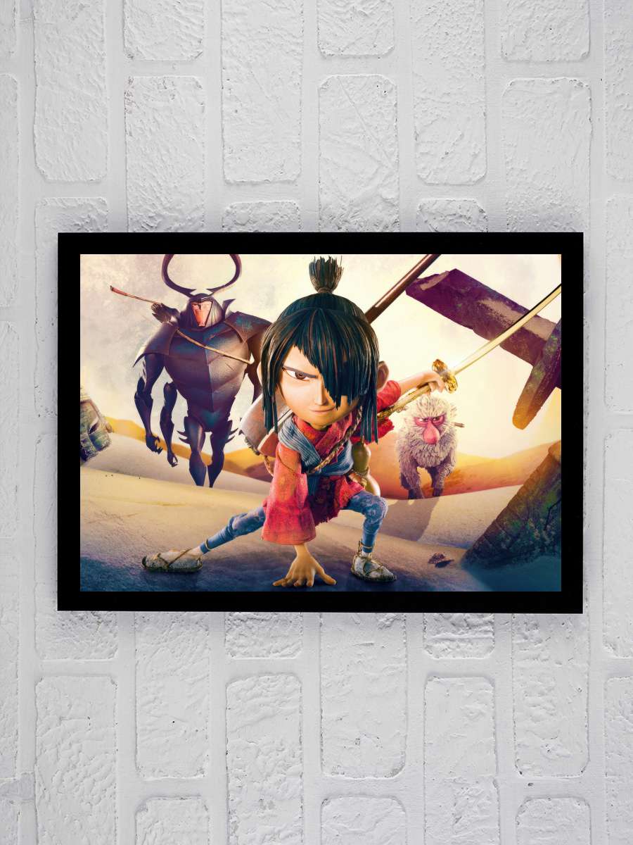 Kubo ve Sihirli Telleri - Kubo and the Two Strings Film Tablo Siyah Çerçeveli Film Poster Afiş Tablo