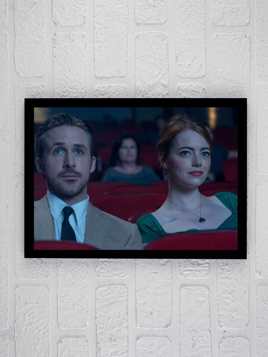 Aşıklar Şehri - La La Land Film Tablo Siyah Çerçeveli Film Poster Afiş Tablo