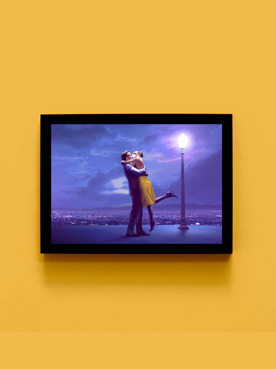 Aşıklar Şehri - La La Land Film Tablo Siyah Çerçeveli Film Poster Afiş Tablo