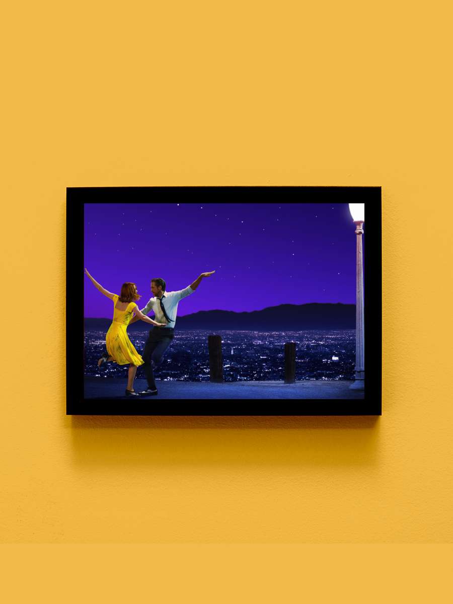 Aşıklar Şehri - La La Land Film Tablo Siyah Çerçeveli Film Poster Afiş Tablo