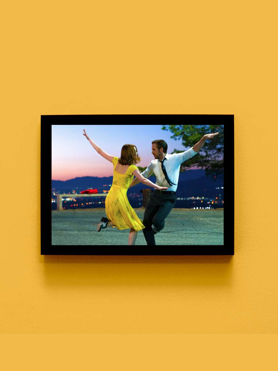 Aşıklar Şehri - La La Land Film Tablo Siyah Çerçeveli Film Poster Afiş Tablo