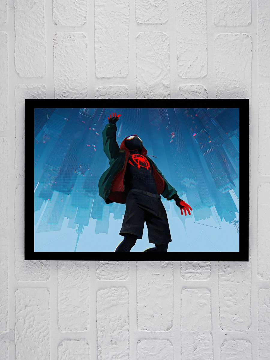 Örümcek Adam: Örümcek Evreninde - Spider-Man: Into the Spider-Verse Film Tablo Siyah Çerçeveli Film Poster Afiş Tablo