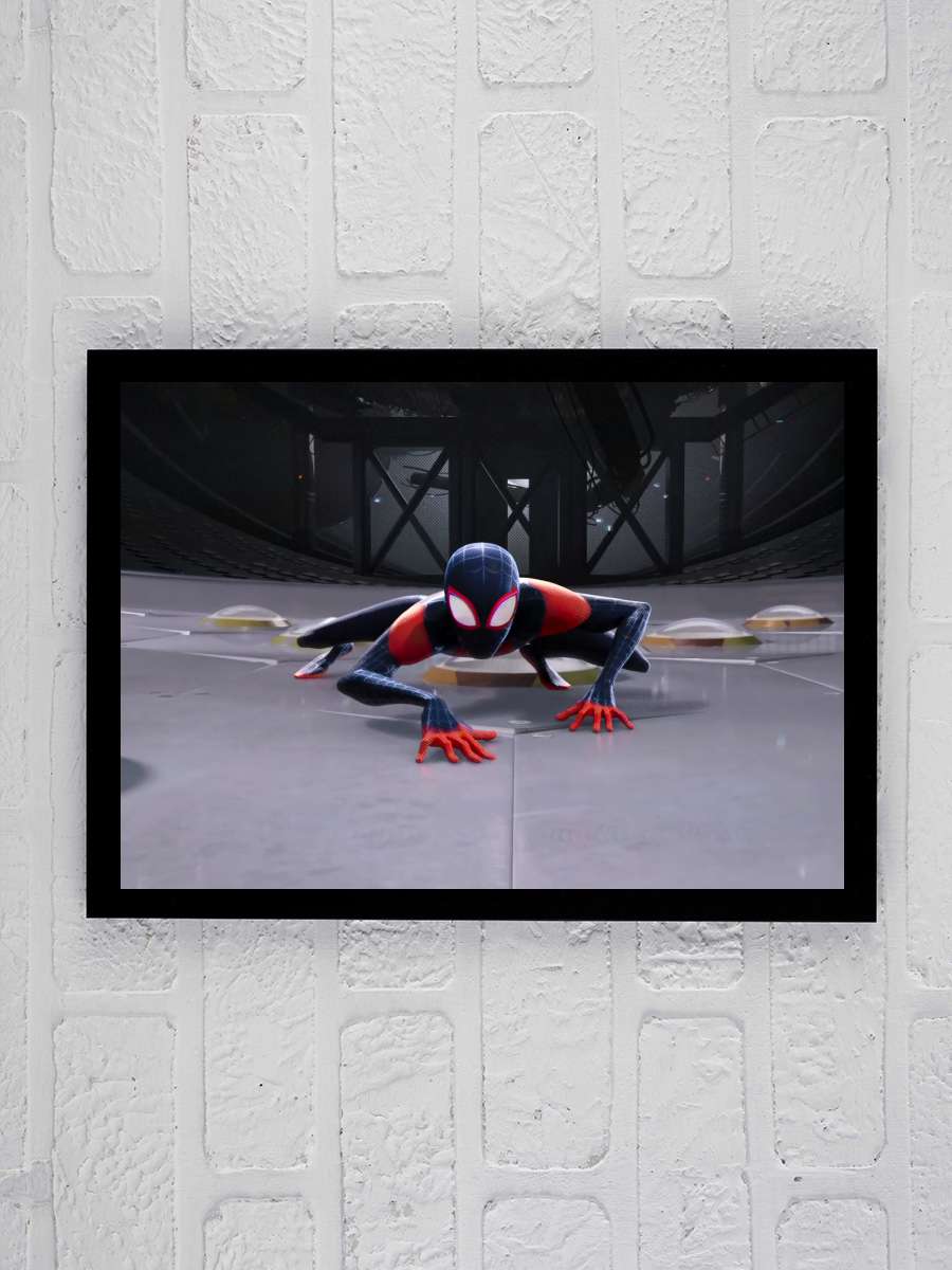 Örümcek Adam: Örümcek Evreninde - Spider-Man: Into the Spider-Verse Film Tablo Siyah Çerçeveli Film Poster Afiş Tablo