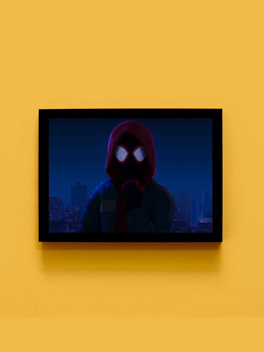 Örümcek Adam: Örümcek Evreninde - Spider-Man: Into the Spider-Verse Film Tablo Siyah Çerçeveli Film Poster Afiş Tablo