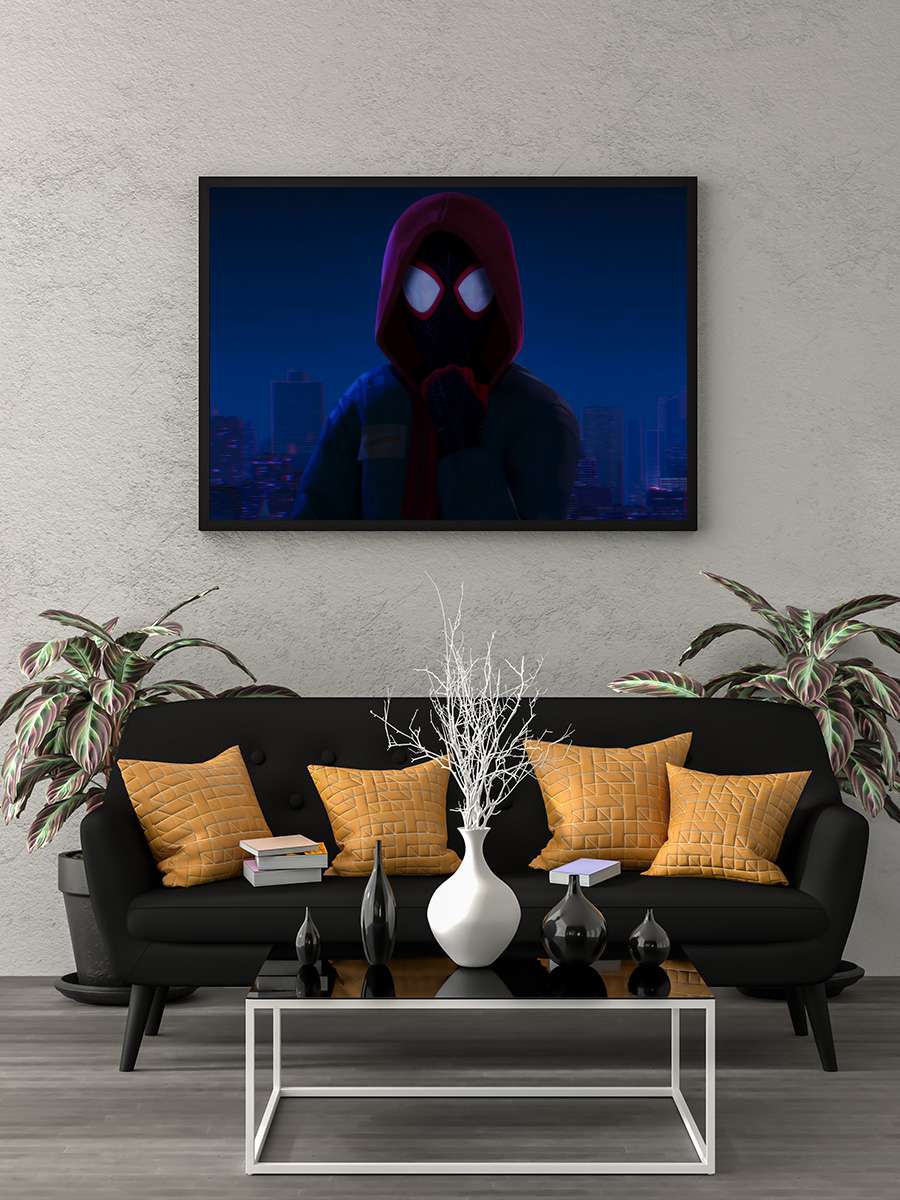 Örümcek Adam: Örümcek Evreninde - Spider-Man: Into the Spider-Verse Film Tablo Siyah Çerçeveli Film Poster Afiş Tablo