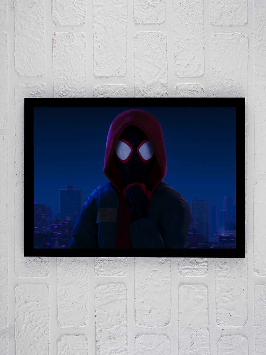 Örümcek Adam: Örümcek Evreninde - Spider-Man: Into the Spider-Verse Film Tablo Siyah Çerçeveli Film Poster Afiş Tablo