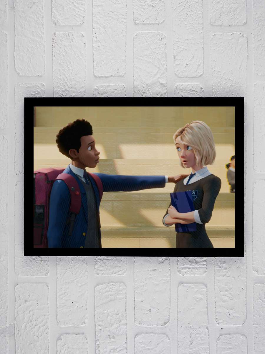 Örümcek Adam: Örümcek Evreninde - Spider-Man: Into the Spider-Verse Film Tablo Siyah Çerçeveli Film Poster Afiş Tablo