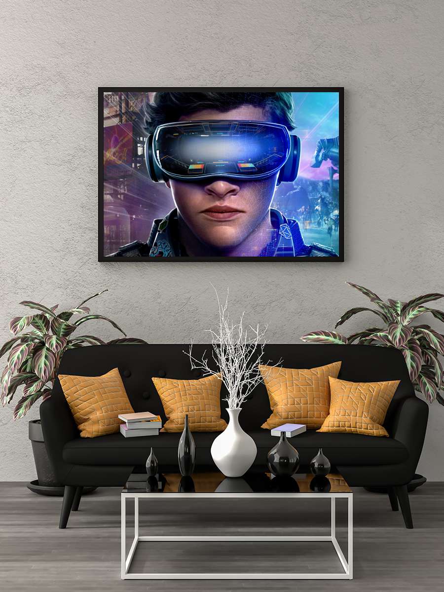 Başlat: Ready Player One - Ready Player One Film Tablo Siyah Çerçeveli Film Poster Afiş Tablo