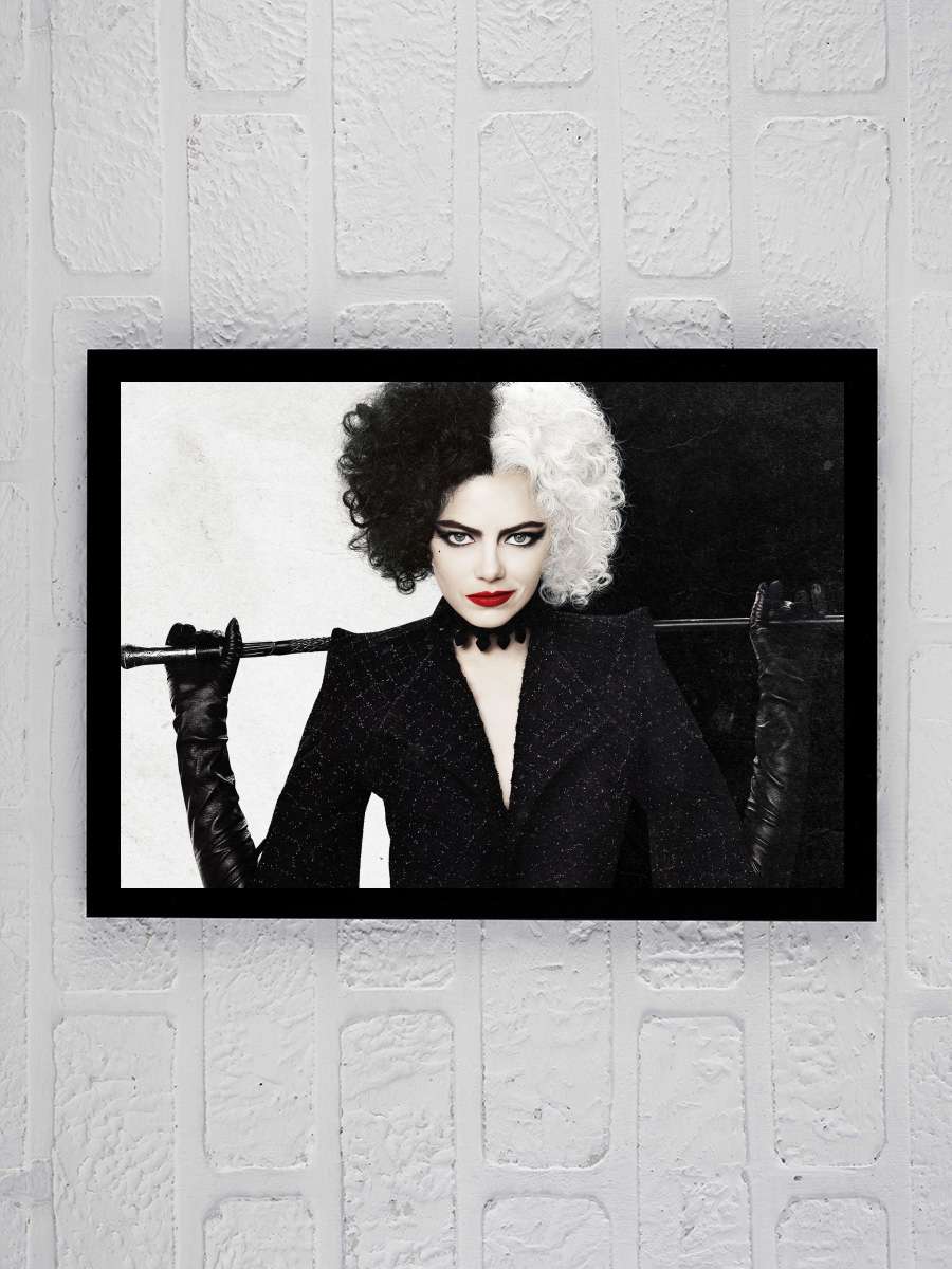 Cruella Film Tablo Siyah Çerçeveli Film Poster Afiş Tablo