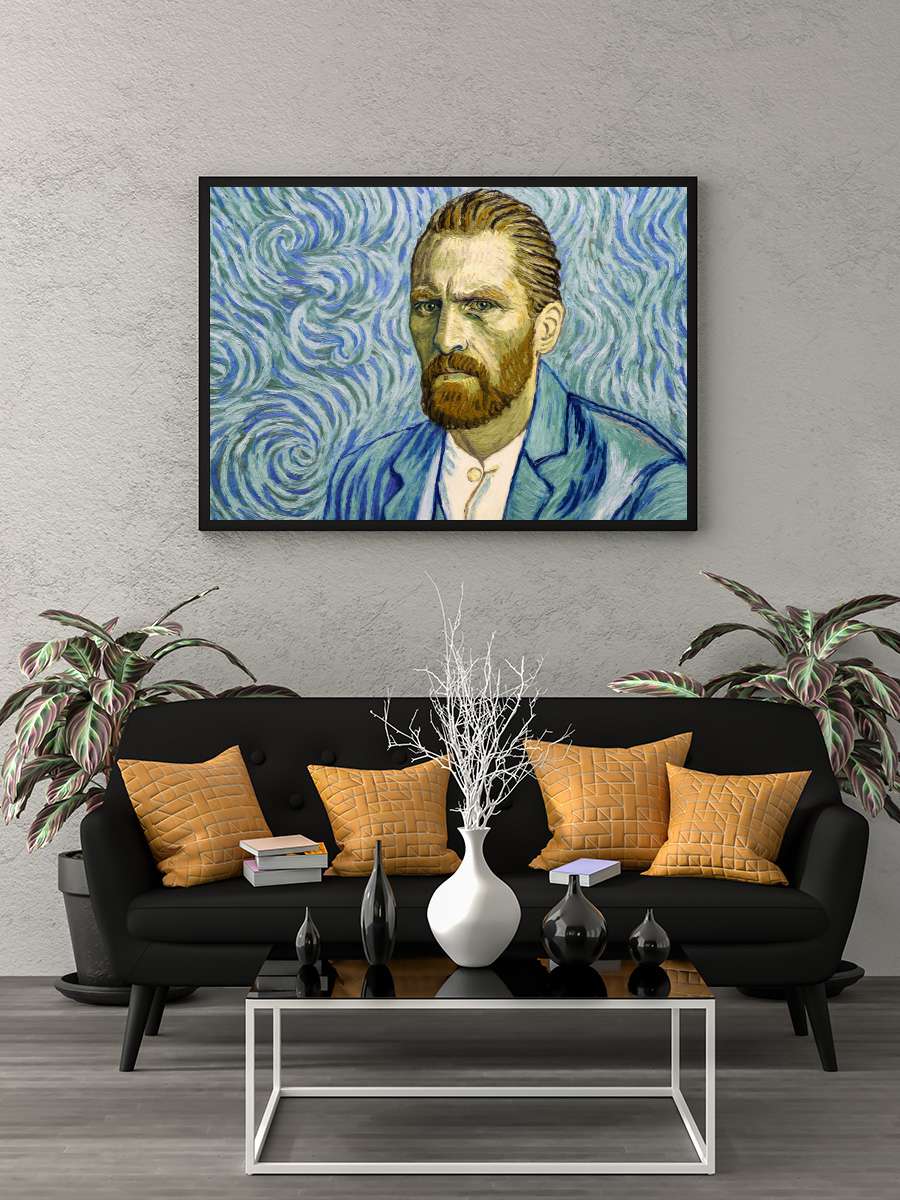 Vincent'ten Sevgilerle - Loving Vincent Film Tablo Siyah Çerçeveli Film Poster Afiş Tablo