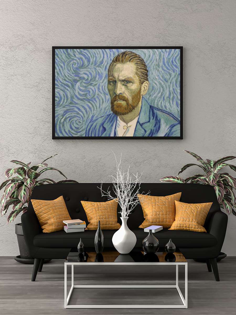 Vincent'ten Sevgilerle - Loving Vincent Film Tablo Siyah Çerçeveli Film Poster Afiş Tablo