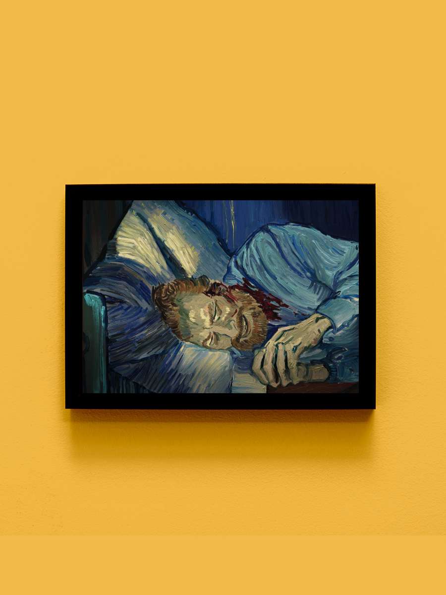 Vincent'ten Sevgilerle - Loving Vincent Film Tablo Siyah Çerçeveli Film Poster Afiş Tablo