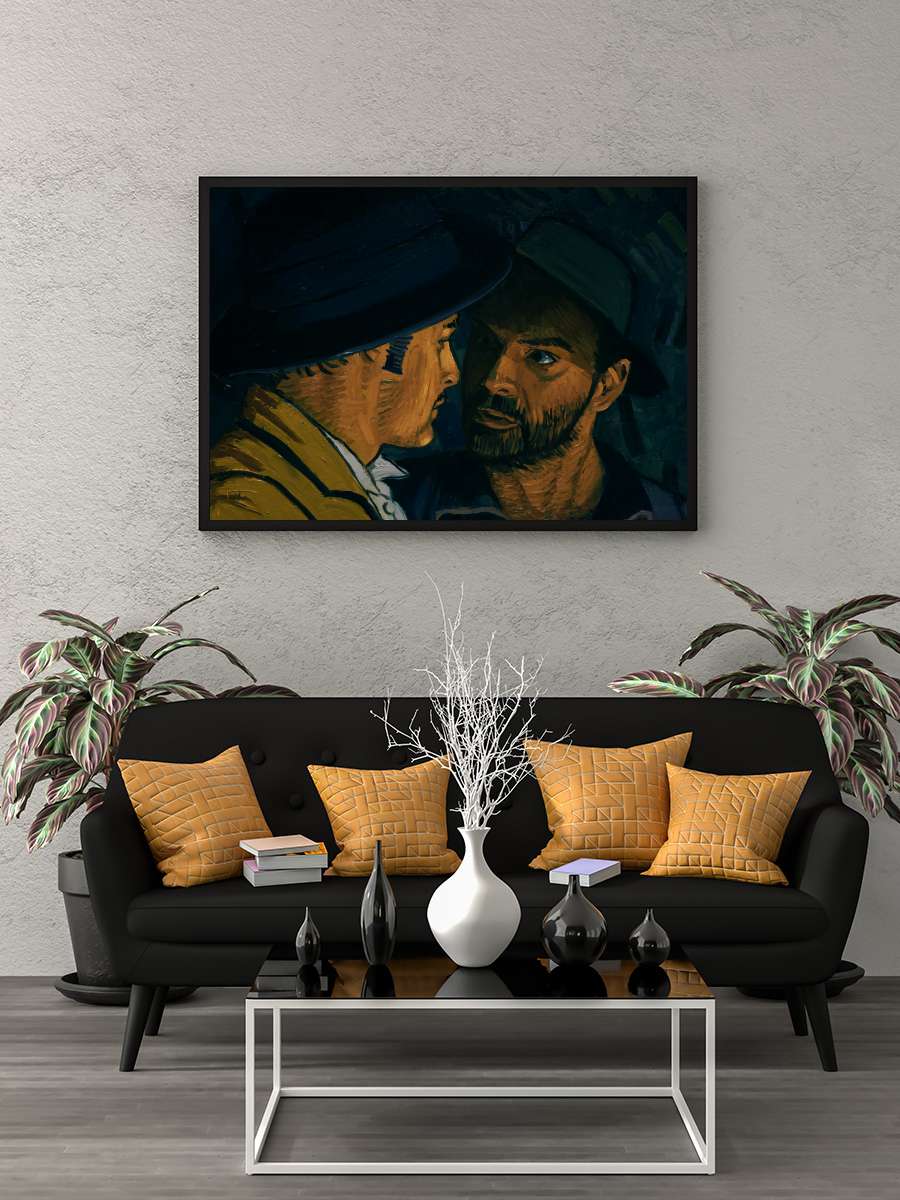 Vincent'ten Sevgilerle - Loving Vincent Film Tablo Siyah Çerçeveli Film Poster Afiş Tablo