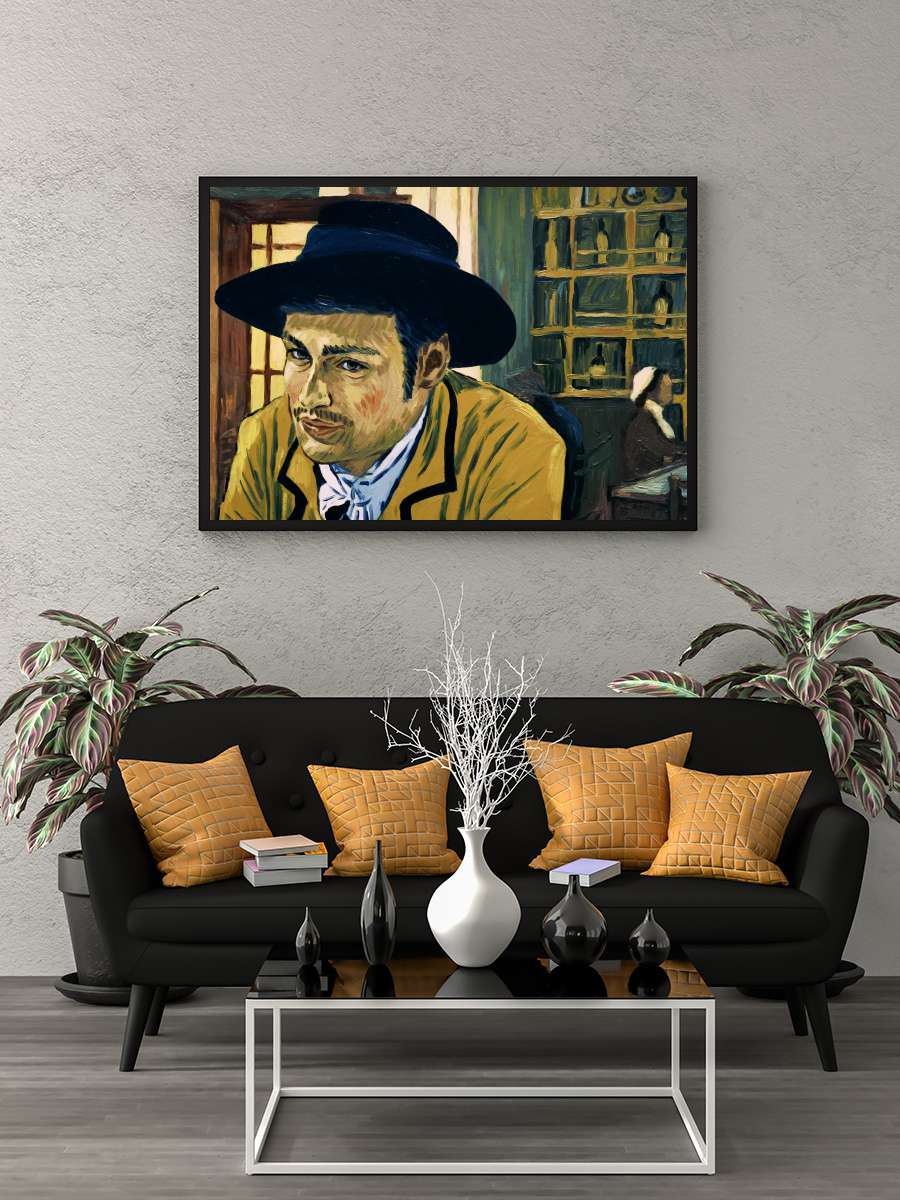 Vincent'ten Sevgilerle - Loving Vincent Film Tablo Siyah Çerçeveli Film Poster Afiş Tablo