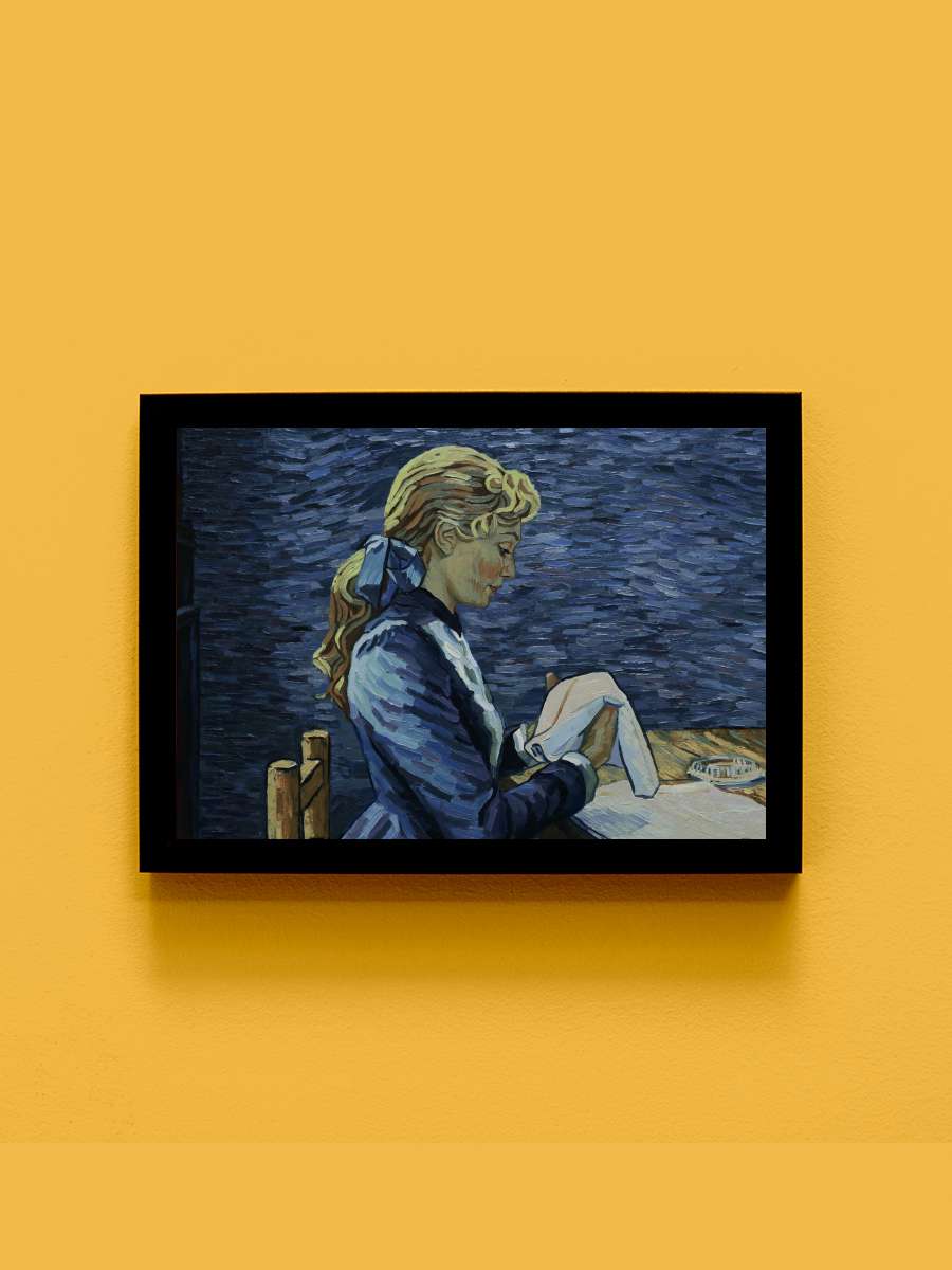 Vincent'ten Sevgilerle - Loving Vincent Film Tablo Siyah Çerçeveli Film Poster Afiş Tablo